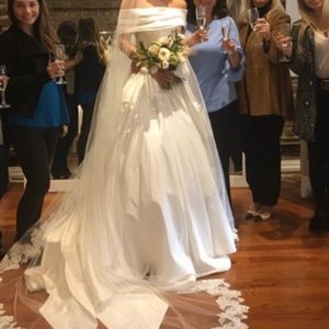Modern Trousseau Custom Silk Wedding Gown